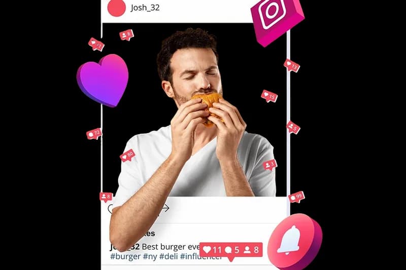 Instagram post gaining likes and comments in real time